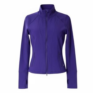 90 degree purple mesh zip up active wear jacket size small